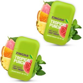 Z!NGHA AROMA THERAPY ON THE GO DUAL INHALER Therapeutic Healthcare Healthy Wellness aromatherapy inhaler essential oil blend:_2pk Tropical Punch