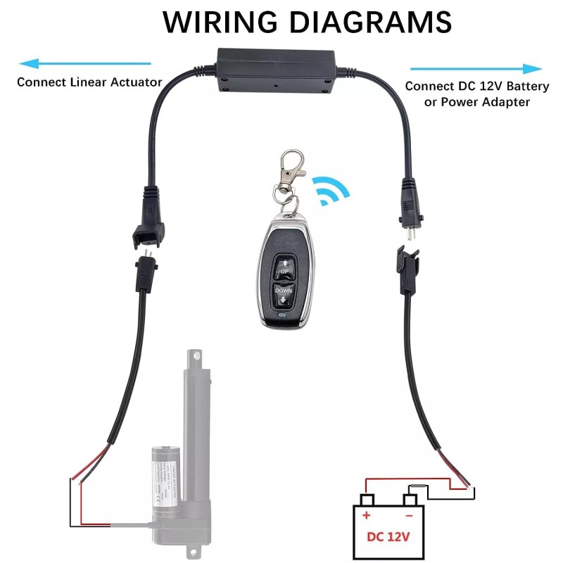 Unbranded Remote Controller for DC 12V Linear Actuator with Wireless