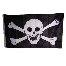 Trade Winds Jolly Roger Pirate Skull and Crossbones No Patch 3x5 Flag Banner Indoor/Outdoor Premium Fade Resistant