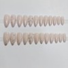 Nail Tip, Long, 24 Pieces, Nail Tip, Glitter Stone, Cute