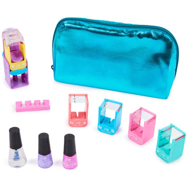 Cool Maker, Go Glam Nail Decorating Bag, Girl Nail Kit, 5 Cartridges with 120 Decorations, 3 Nail Polishes for Girls, Toy for Girls from 8 Years