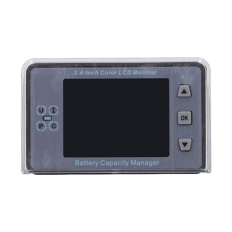 Voltmeter Coulometer Wireless Battery Capacity Manager Monitor with 2.4in Color