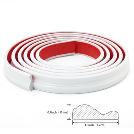 Peel and Stick Wall Molding Trim, Flexible Strip for Mirror Frame, Chair Rail, Wall Protection and Home DIY Decoration (9.8 ft x 1.3 inch)