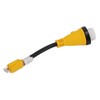 RV Plug Adapter Twisting Locking Receptacle Easily Carry Safety 15A