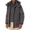 Andrew Marc Men's Mid Length Down Jacket, CAPPUCINO (GATTICA), Large