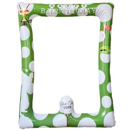 Golf Fotorahmen aufblasbarer Foto Rahmen Geburtstag Deko Foto Requisiten Golfthema Geburtstagsparty Dekoration Party Zubehör