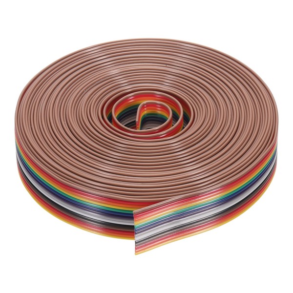 MECCANIXITY 1 Pcs 14 Pin Flat Rainbow Ribbon Cable 20