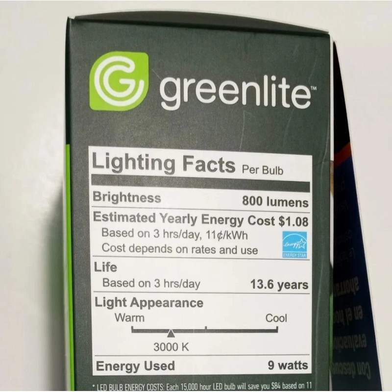 Greenlite A+ 4x9W LED Light Bulb + LED NITELITE GREENLITE
