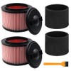 2 Pack Vacuum Filter Replacement Compatible with Vacmaster VF408, VF410P,