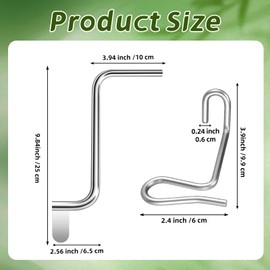 Otoolling 20 Pcs 1/4 Inch Fence Wire Tightener with 1 Pcs Tighteners Handle Barb Wire Fence Tensioner Tools Twisting Barbed Repair Stretcher Tool Fast Tightening for Farm House Garden Accessory