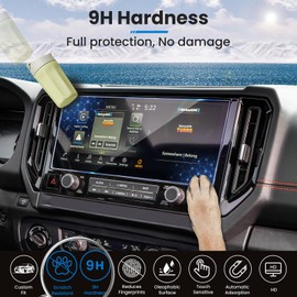 XCNGSUA 2026 2025 Frontier Screen Protector 12.3" for 2025 2026 Nissan Frontier (S/SV/Pro-X/Pro-4X/SL) Screen Protector 2026 2025 Frontier Accessories[9H Tempered Glass]