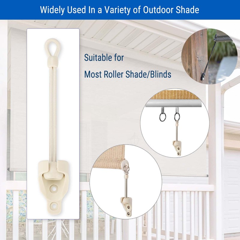 IVYSUN Shade Replacement Parts Bungee Tie Down Kit for Coolaroo