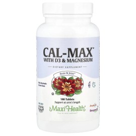 Maxi Health 2 X Maxi Health, Cal-Max With D3 & Magnesium, 180 Tablets