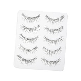BIUDECO Natural Lashes False Eyelashes 5 Pairs Decorative Eyelashes for Women Realistic Look Set