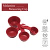 UPware 4-Piece Multi-Purpose Liquid and Dry Melamine Measuring Cups Set,