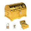 Pumwoy Pirate treasure chest Caribe, treasure chest children's birthday gold
