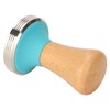 2Pcs Tamping Mat Silicone Coffee Pad with Beech Handle Tamper