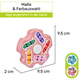 CUBIDI® Original Magic Bean - Comet, Pink, Exciting Puzzle Game for Children and Adults, Skill Game for Girls and Boys from 6 Years