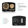 Mini Bluetooth Wireless Retro Speaker Portable Subwoofer Music Player (black)