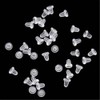 Haobase 200Pcs Clear Rubber Bullet Clutch Earring Safety Backs