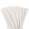 ALINK 100 White Paper Straws Bulk, Biodegradable Drinking Straw for