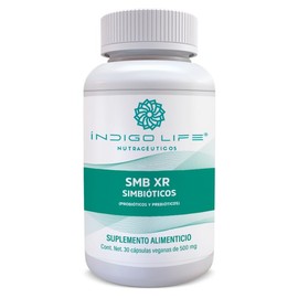 Simbioticos Probioticos y Prebioticos 30 Cápsulas Veganas de 500 mg Indigo Life                                                                       