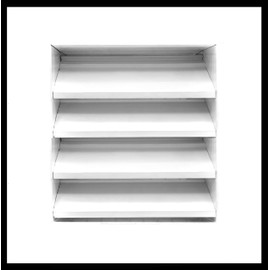 HVAC Premium 10'' w X 10'' h Aluminum Exterior Vent for Walls & Crawlspace - Rain & Waterproof Air Vent with Screen Mesh - HVAC Grille - White [Outer Dimensions 11.5"w x 11.5"h]