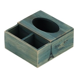 Napkin Box Wooden Multifunctional Tissue Storage Box Desktop Decorative Ornaments