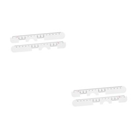 TOVINANNA 2sets Pupil Distance Measuring Ruler for Accurate Optometry Multifunctional Eye Distance Ruler for Glasses Suitable for All Ages and Eyewear Precision Measurement 2pcs*2