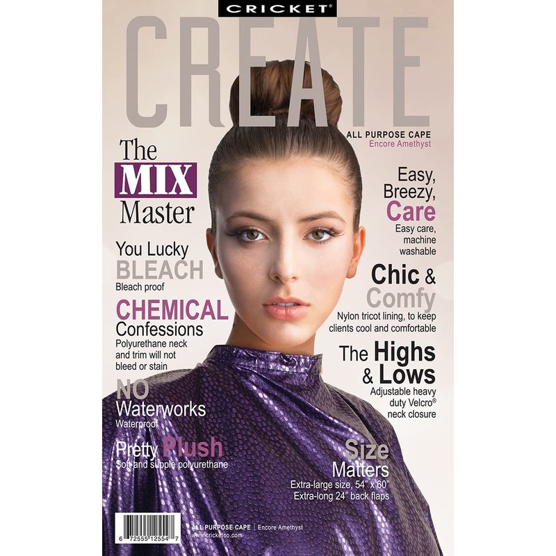 Cricket Encore All Purpose Professional Salon Cape – Waterproof Bleach