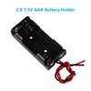 Coliao 12pcs AAA Battery Holder 2 x 1.5V AAA Battery