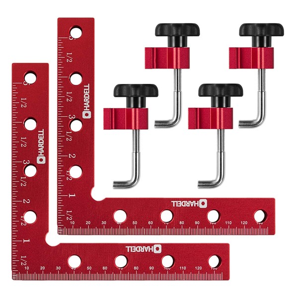 HARDELL 90 Degree Positioning Squares Right Angle Clamps 5.5" x