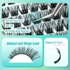 Obeyalash Cluster Lashes Extensions, Individual Eyelashes, DIY Eyelash Extensions, Mega