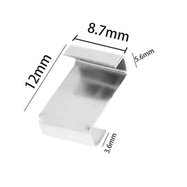 Stainless Steel Z Overlap Greenhouse Glass Clips - 100Pcs Glazing Panel Fixing Clips, Rust Resistant and Durable
