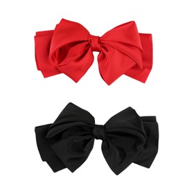 Large Hair Bows for Women, Satin Bow Hair Clips, French Cute Hair Accessories for All Hair Styles