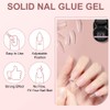 Solid Builder Gel, 10g Fester Builder Gel für Nagelverlängerung, Multifunktionell