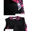 Ecupper Womens One Piece Sleeveless Rash Guard Zip Up Swimwear