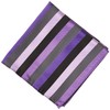 Stacy Adams Men's Microfiber Stripped Tie Set, Purple, One Size