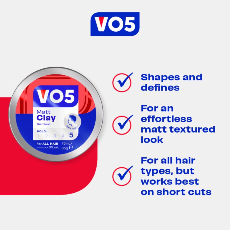 Alberto VO5 Matt Hair clay, 75 ml