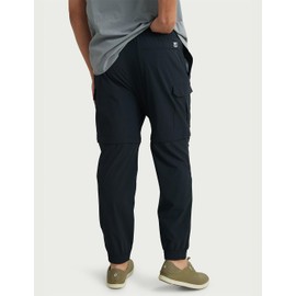 HUK Standard Creekbed Convertible, Performance Zip Off Fishing Pants for Men, Black