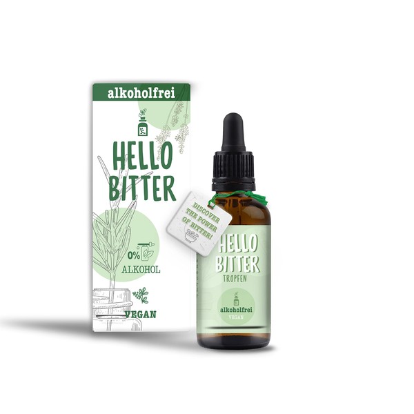 HelloBitter® mild - Bittertropfen 50ml alkoholfrei - nach Hildegard von