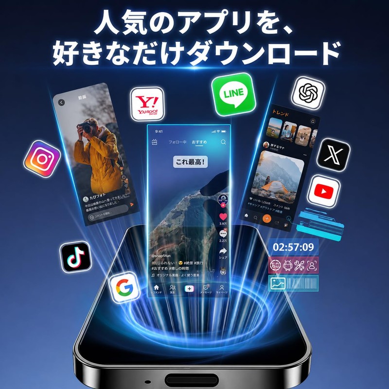 Mini Smartphone, SIM-Free Main Unit, 3.7 Inch, Small Smartphone, 4G
