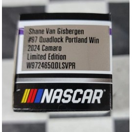 Action Shane Van Gisbergen XFINITY #97 QUADLOCK Portland Win 2024 1:64 N972465QDLSVPR