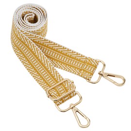 ZOOEASS Wide Shoulder Strap Adjustable Replacement Belt Guitar Style Crossbody Bag Handbag Strap Multicolor Canvas Straps(Wide:1.4in) (Color2)