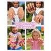 EBANKU 240 uñas postizas para niños, cortas y transparentes, para