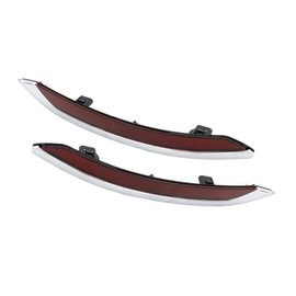 For Acura TLX 2015 16 17 18 19 2020 Bumper Reflector Driver And Passenger Side | Pair | Rear | CAPA Certified | Replacement For AC1184106, AC1184106C, AC1185106, AC1185106C | 33555TZ3A01, 33505TZ3A01