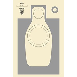 IALEFI Shooting Targets, Training Shooting Target, International Association of Law Enforcement Firearms Instructors, Standard Training & Qualification (30 Target Pack, IALEFI-Q)