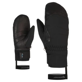 Ziener Kalea Women's Ski Mittens/Winter Sports, Waterproof, Extra Warm Wool, Black, 6