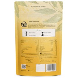 EARTHS BASKET Earths Basket Organic Bee Pollen Granules - Spanish, Raw & Ethically Harvested - 75g in Recyclable Packaging - Healthy Immunity Support - Free from Any Artificial Additives