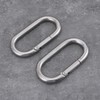 2pcs 4 Inch Carabiner Clip Oval Carabiner Clip Heavy Duty